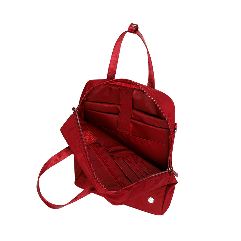 Backpack Teros Roseann Ii Te-9049rd, Para Notebooks De Hasta 14.1, Color Rojo Lu