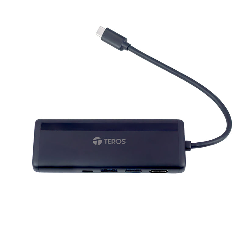 Concentrador De Puertos (hub) Teros Te-7134n Gen 3 Usb-c, 7 En 1 Descubre El Hub