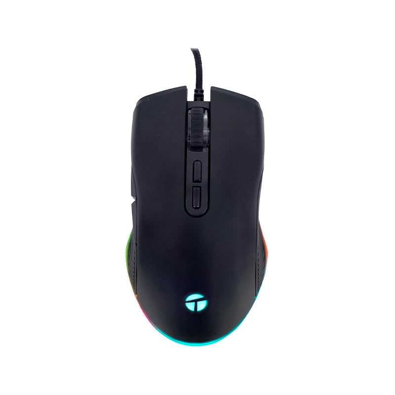 Mouse Gamer Teros Te-1233g, Dpi Hasta 7200, Rgb,7botones, Usb, Negro Domina Tus P