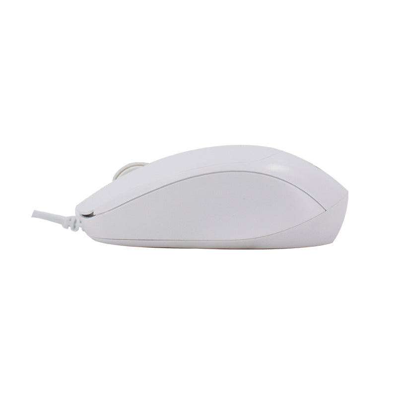 Mouse Óptico Teros Te-1225s, 800-1200-1600 Dpi, Usb, 4 Botones, Color Blanco Desc