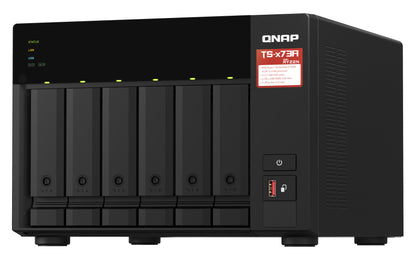 QNAP TS-673A NAS Torre Ryzen Embedded V1500B 8 GB DDR4 0 TB QNAP Turbo System Antracita