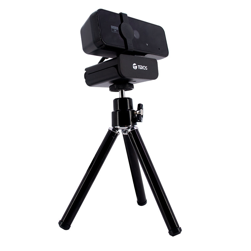 Webcam Teros Te-9072, 2k, Micrófono Incorporado, Usb 2.0 Trabaja Con Casi Todas L