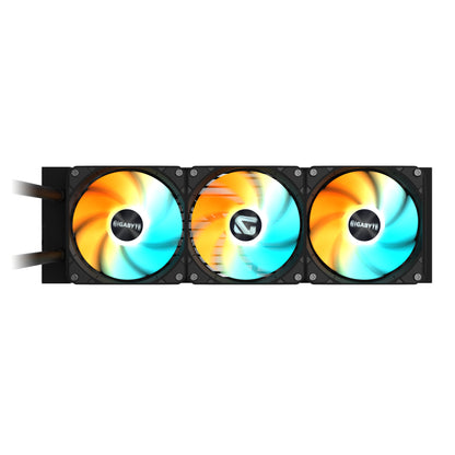GIGABYTE GAMING 360 Refrigeración Líquida para CPU - 3x120 mm Ventiladores ARGB, Mecanismo de enclavamiento deslizante, DAISY-CHAIN, Compatible con Intel LGA 1851 y AMD AM5