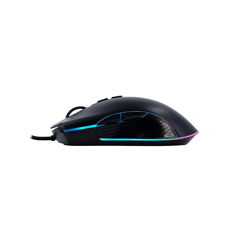 Mouse Gamer Teros Te-1233g, Dpi Hasta 7200, Rgb,7botones, Usb, Negro Domina Tus P