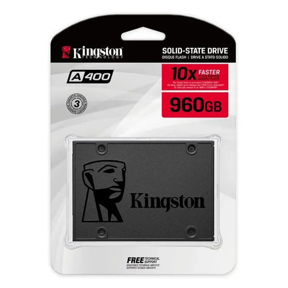 Unidad De Estado Solido Kingston A400, 960gb, Sata 6.0 Gb/s, 2.5, 7mm. Velocidad