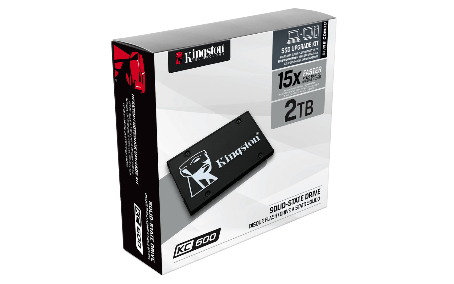 Kingston Technology Disco SSD KC600 SATA3 2,5" de 2048 G
