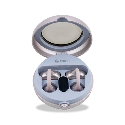 Audífonos Inalámbricos Teros Te-80712rs, Bluetooth, Carga Tipo C, Rose Titanium D