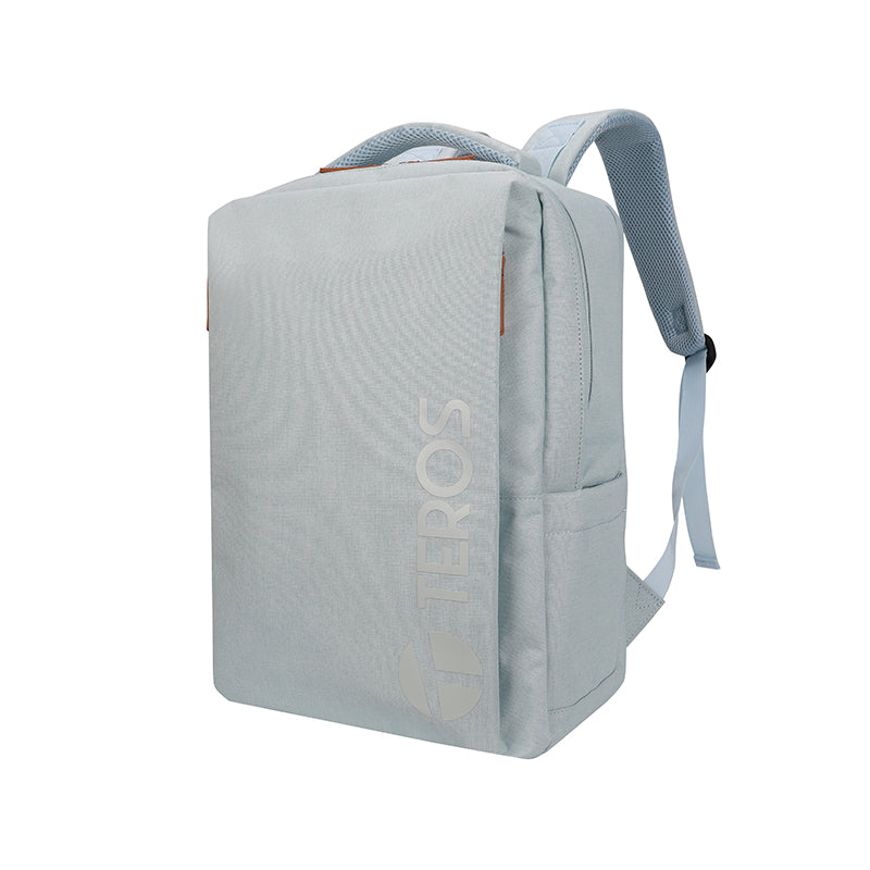 Backpack Teros City Iii Te-9047sk, Para Notebooksde Hasta 15.6 - Color Azul Claro[@@