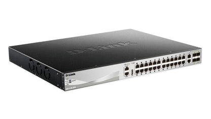 D-Link DGS-3130-30PS Gestionado L3 Gigabit Ethernet (10/100/1000) Energía sobre Ethernet (PoE) Negro, Gris