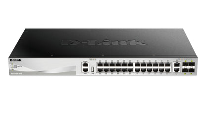 D-Link DGS-3130-30TS switch Gestionado L3 Gigabit Ethernet (10/100/1000) Negro, Gris
