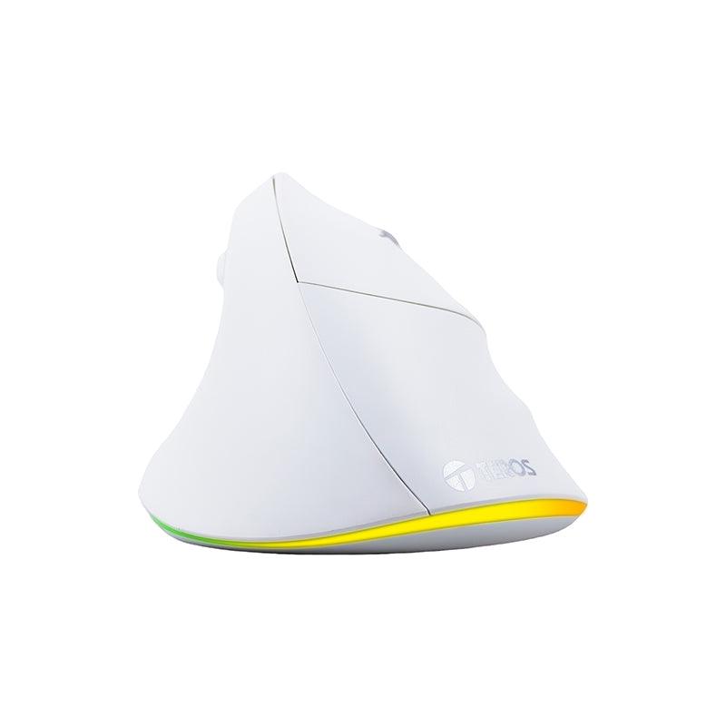 Mouse Inalámbrico Teros Te-1236s, Rgb, Blanco, 6 Botones Con Rueda Descubre El Mo