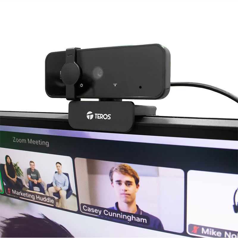 Webcam Teros Te-9072, 2k, Micrófono Incorporado, Usb 2.0 Trabaja Con Casi Todas L