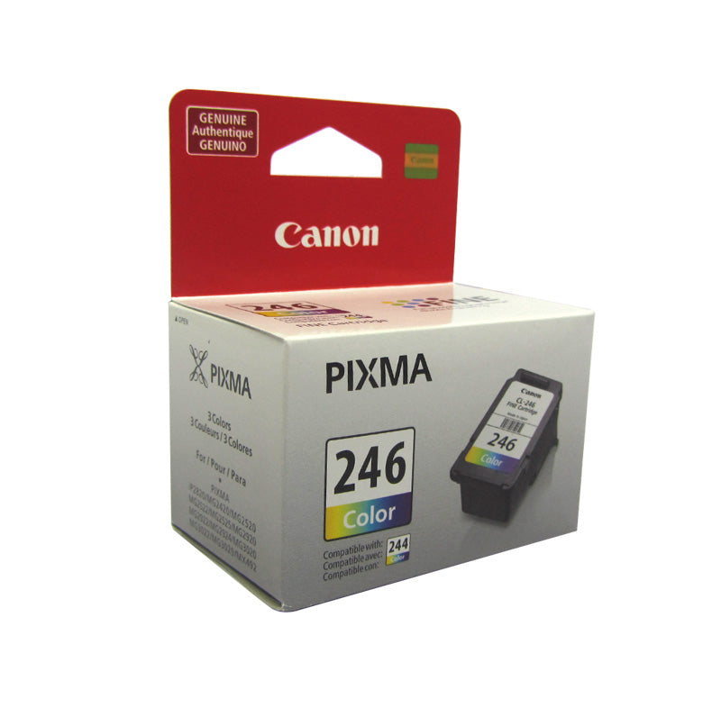 Cartucho De Tinta Canon Cl-246, Tri-color, Fine Technology, 180 Paginas. Compatib