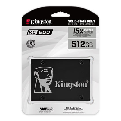 Unidad En Estado Solido Kingston Kc600, 512gb, Sata 6.0 Gbps, 2.5, 7mm. Velocida