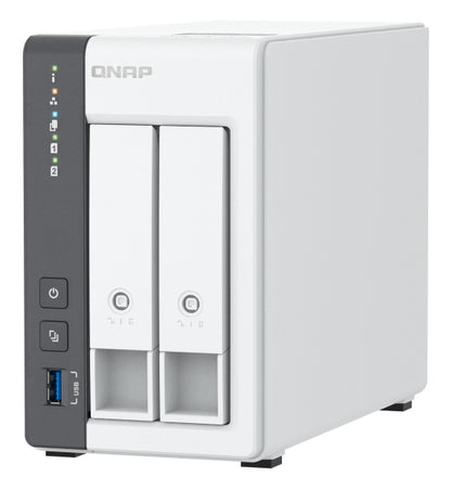 QNAP TS-216G-US servidor de almacenamiento NAS Torre Cortex-A Cortex-A55 4 GB 0 TB Blanco