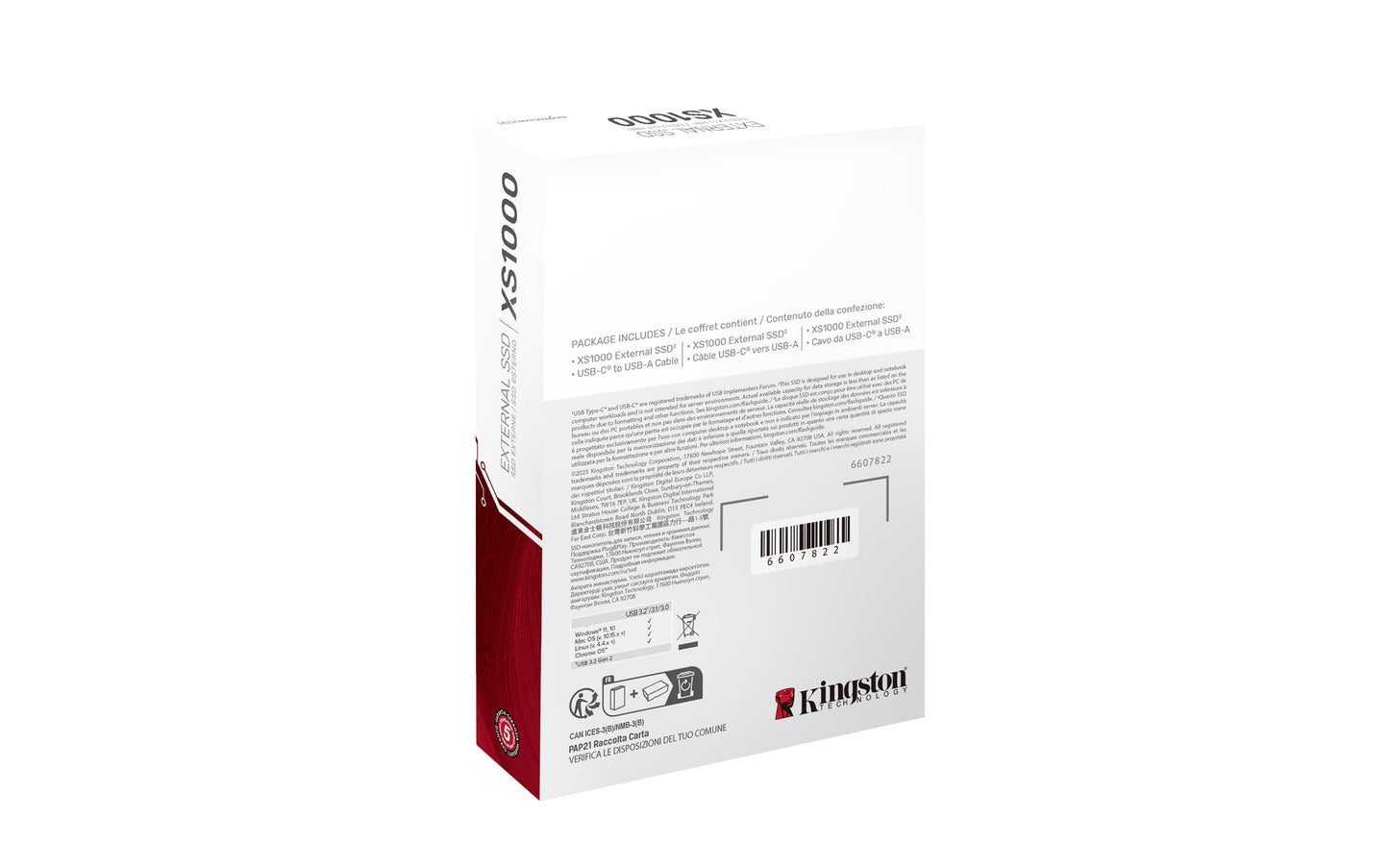 Kingston Technology 1TB SSD externo XS1000 USB 3.2 Gen 2