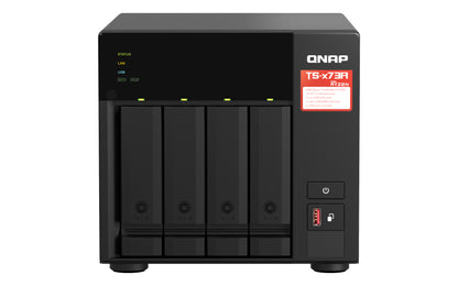 QNAP TS-473A NAS Torre Ryzen Embedded V1500B 8 GB DDR4 0 TB QNAP Turbo System Negro