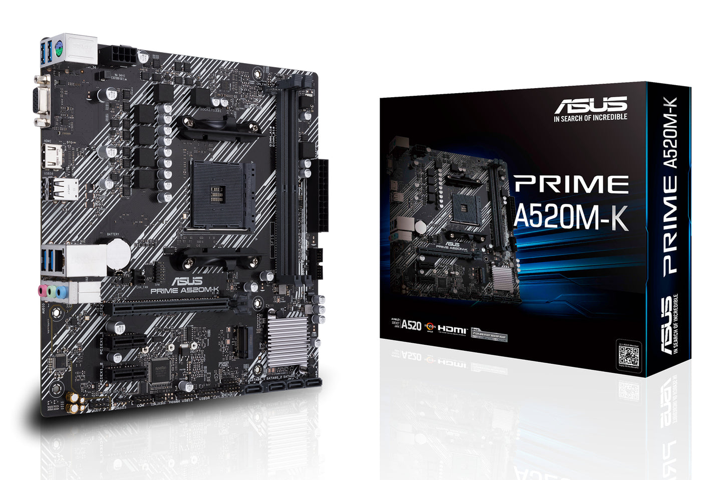 ASUS PRIME A520M-K AMD A520 Zócalo AM4 micro ATX