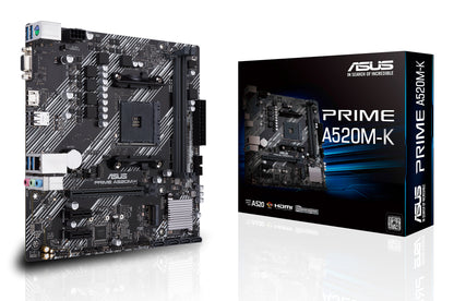 ASUS PRIME A520M-K AMD A520 Zócalo AM4 micro ATX