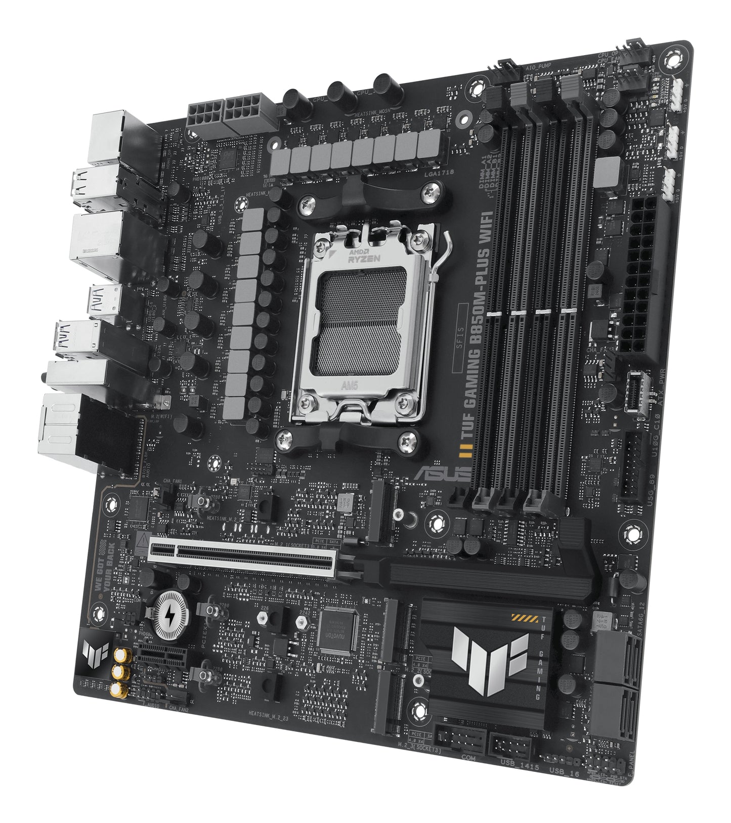 ASUS TUF GAMING B850M-PLUS WIFI AMD B850 Zócalo AM5 micro ATX