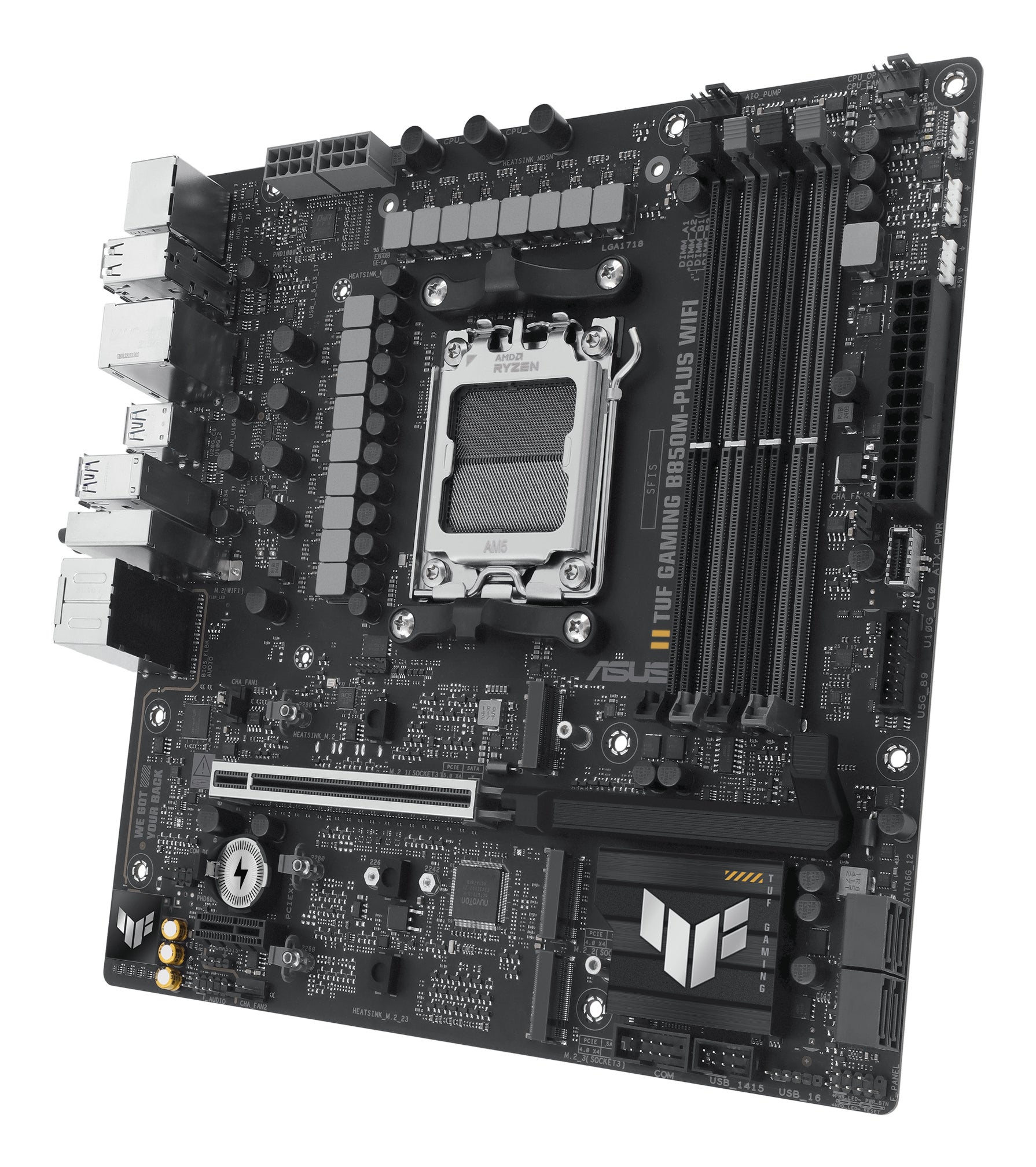 ASUS TUF GAMING B850M-PLUS WIFI AMD B850 Zócalo AM5 micro ATX