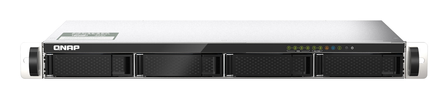 QNAP TS-435XeU NAS Bastidor (1U) Marvell CN9131 4 GB DDR4 0 TB QNAP QTS Negro, Gris