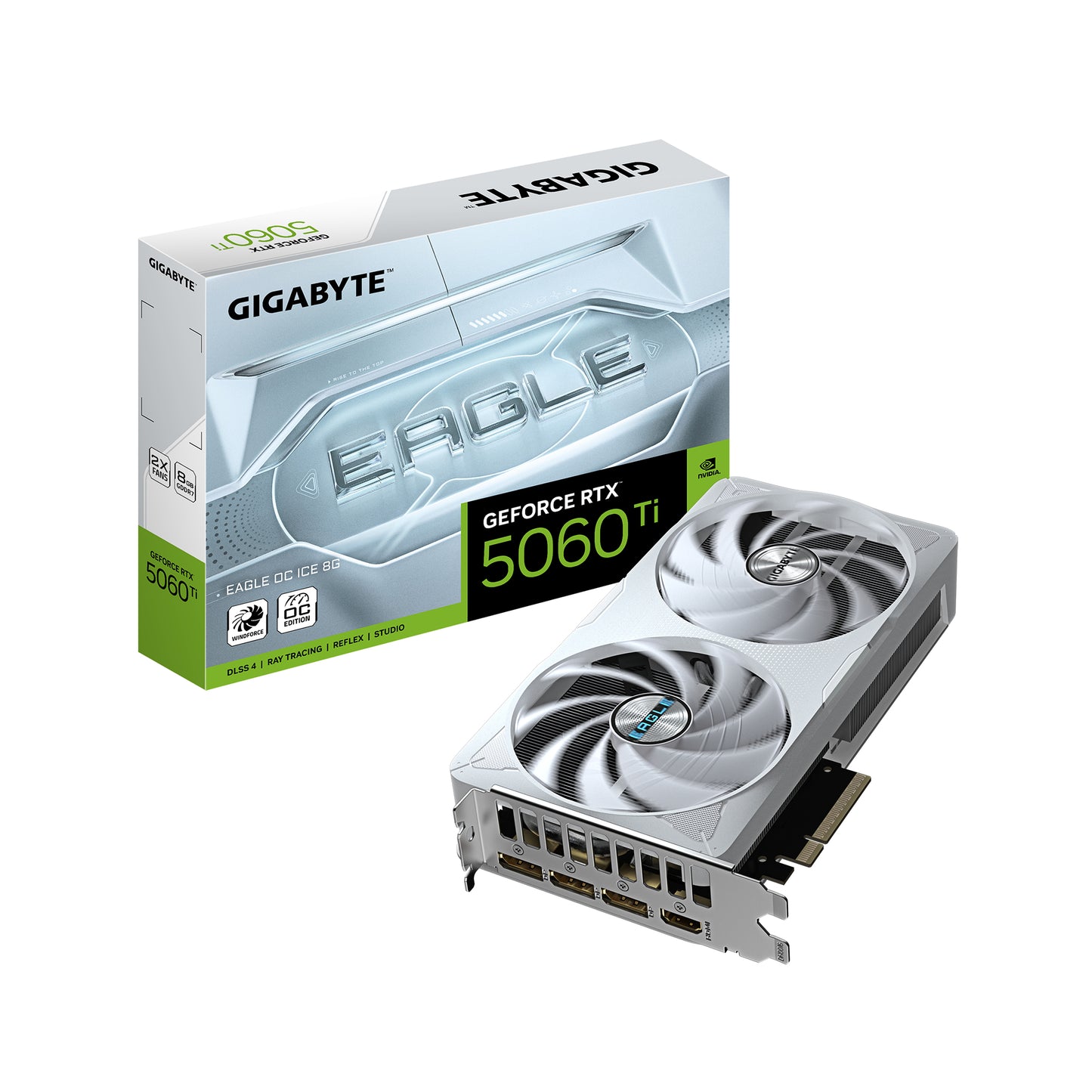 GIGABYTE GeForce RTX 5060 Ti EAGLE OC ICE 8G Tarjeta Gráfica