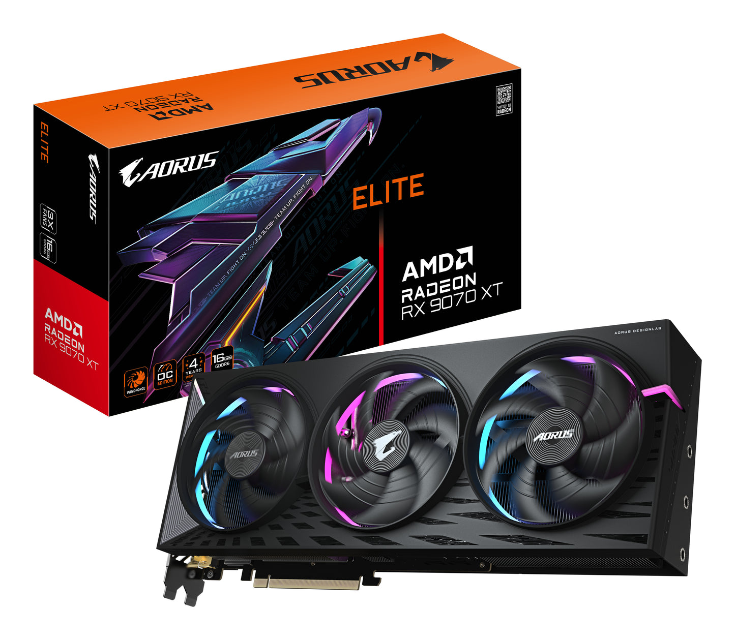GIGABYTE AORUS Radeon RX 9070 XT ELITE 16G Tarjeta Gráfica