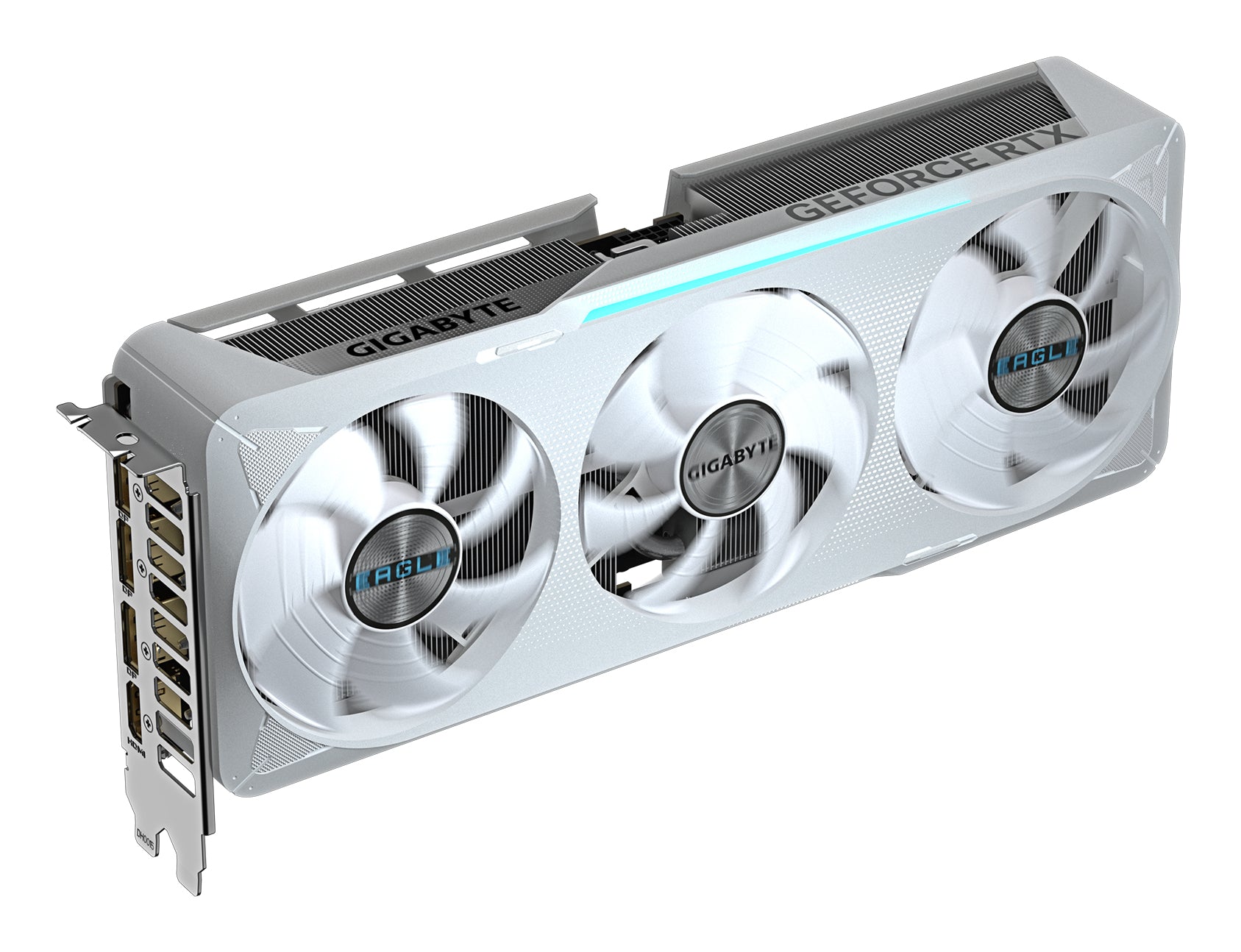 GIGABYTE GeForce RTX 5070 EAGLE OC ICE SFF 12G Tarjeta Gráfica - 12GB GDDR7, 192 bits, PCI-E 5.0, 2587 MHz Core Clock, 3 x DP 2.1a, 1 x HDMI 2.1b, NVIDIA DLSS 4, GV-N5070EAGLEOC ICE-12GD