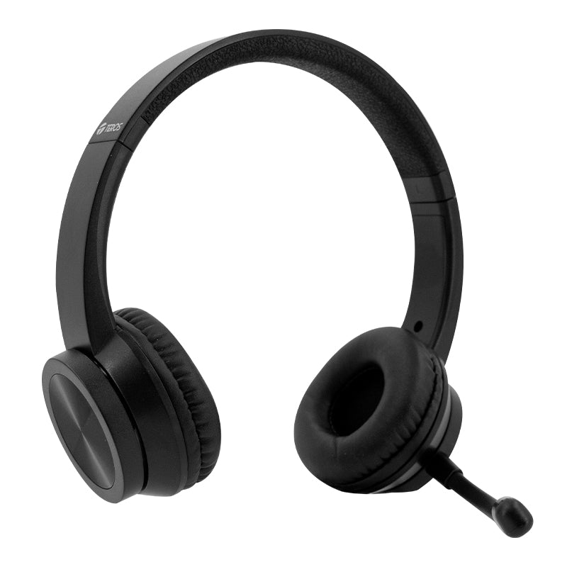 Audífono Teros Te-8037n (headset), Negro Los Auriculares Alámbricos Teros Te-8037