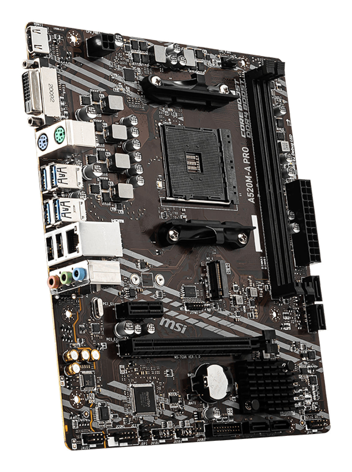 MSI A520M-A PRO placa base AMD A520 Zócalo AM4 micro ATX