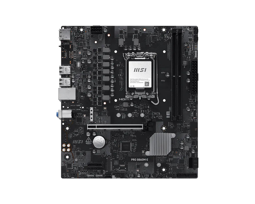 MSI PRO B860M-E placa base Intel B860 LGA 1851 (Socket V1) micro ATX