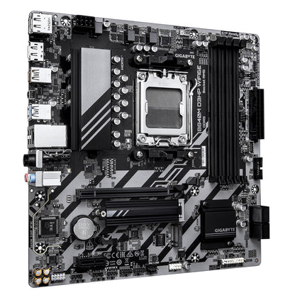 GIGABYTE B840M D3HP WIFI6E Placa Base – CPUs AMD Ryzen 9000, VRM de 8+2+2 fases, hasta 8200 MHz DDR5 (O.C.), 2× M.2 PCIe 4.0, Wi-Fi 6E, LAN 1 GbE, USB 3.2 Gen 2