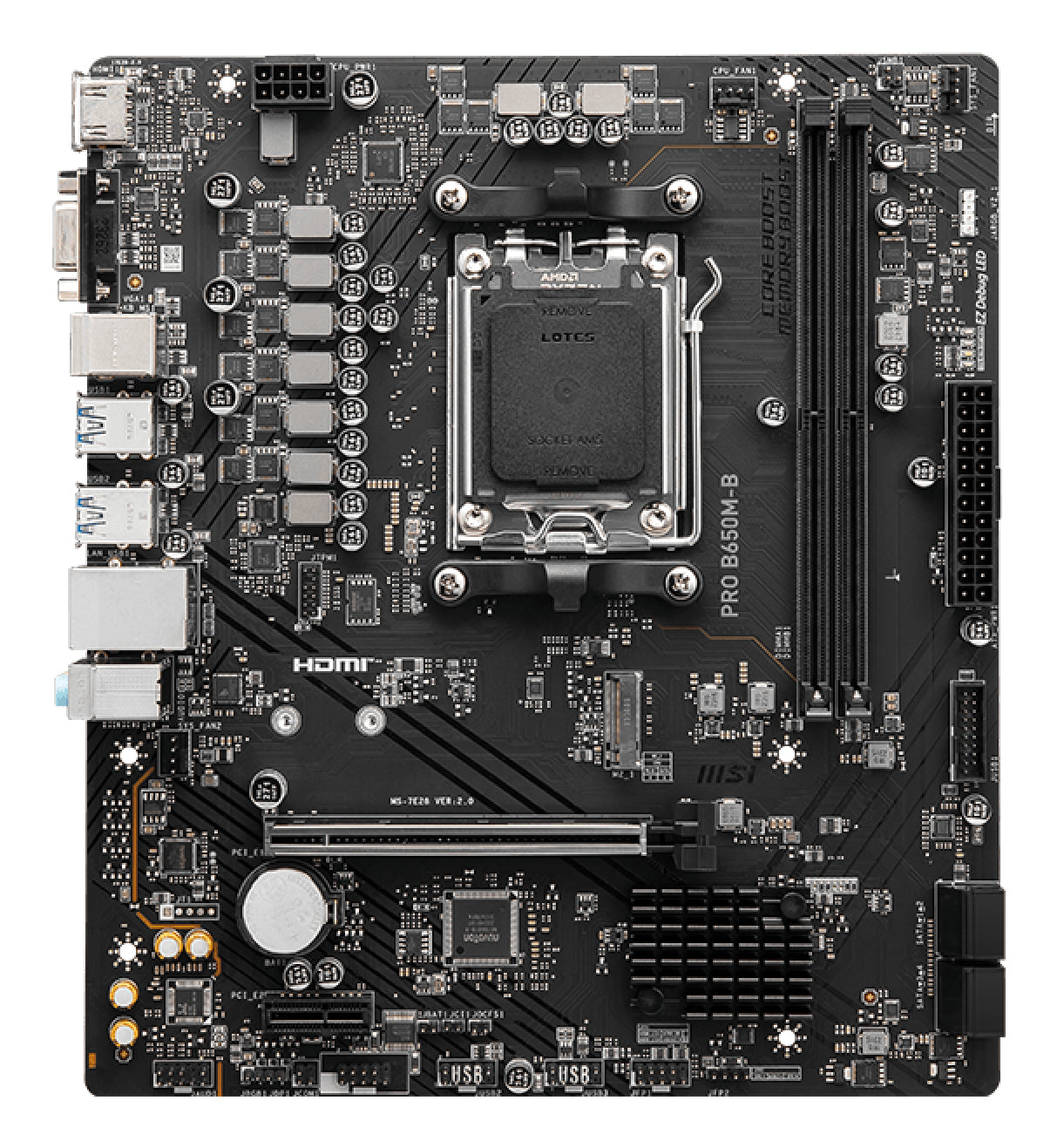 MSI PRO B650M-B placa base AMD B650 Zócalo AM5 micro ATX