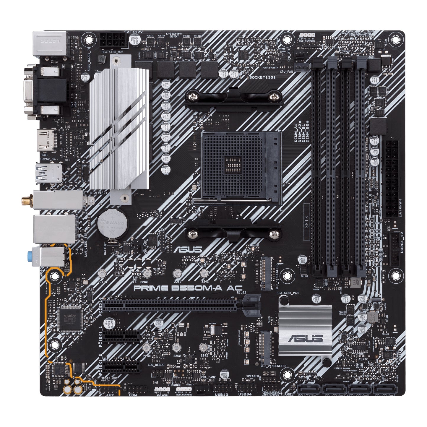 ASUS PRIME B550M-A AC AMD B550 Zócalo AM4 micro ATX
