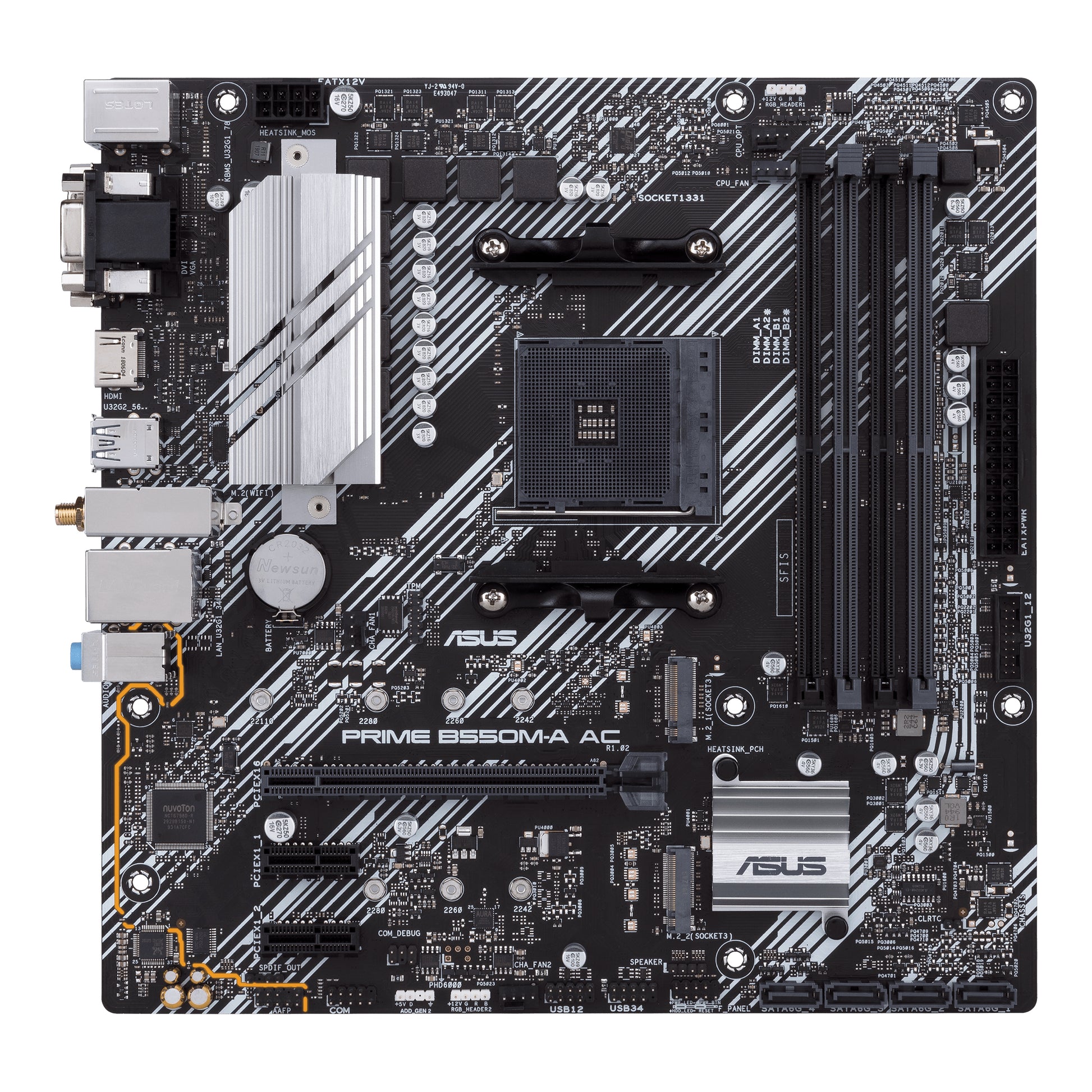 ASUS PRIME B550M-A AC AMD B550 Zócalo AM4 micro ATX
