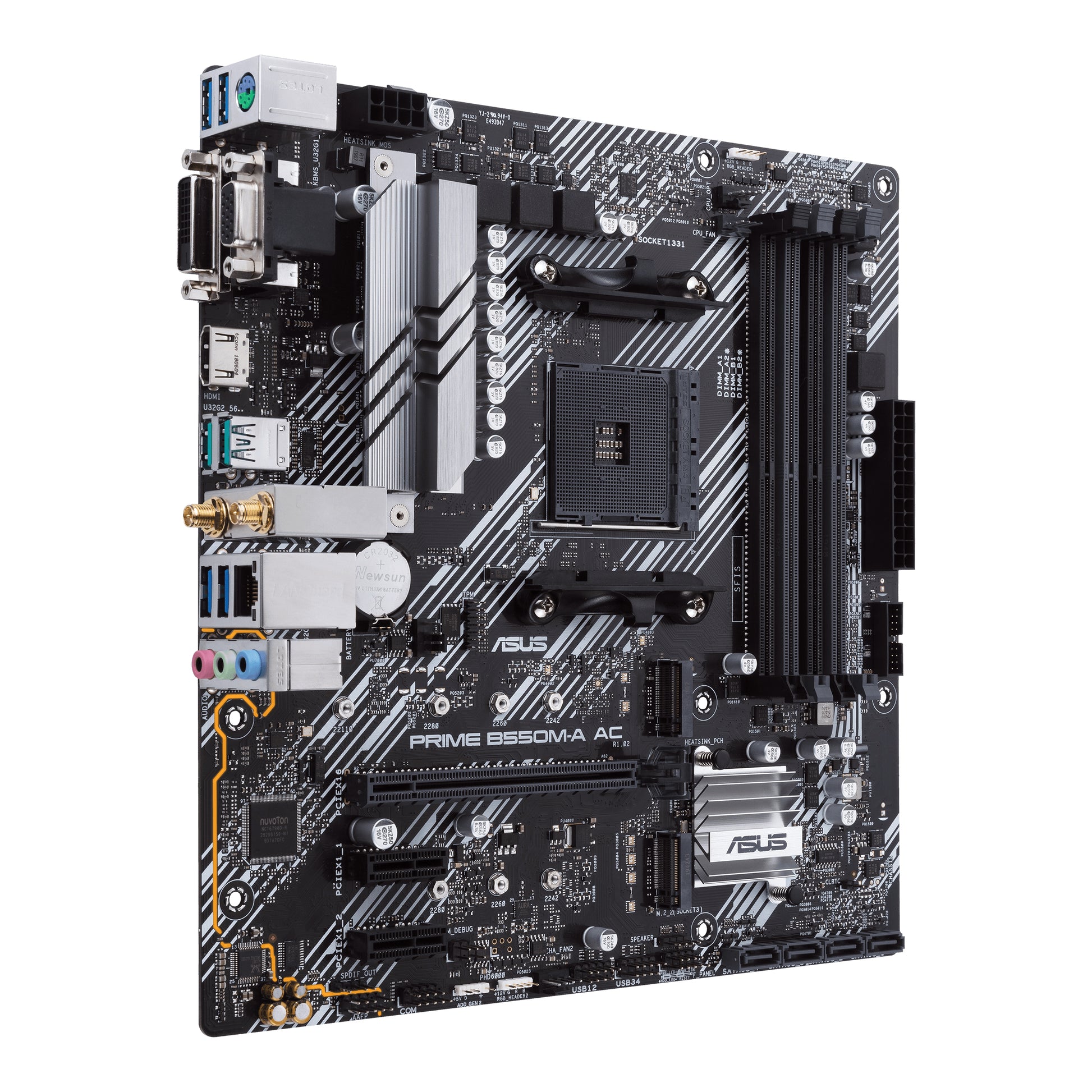 ASUS PRIME B550M-A AC AMD B550 Zócalo AM4 micro ATX