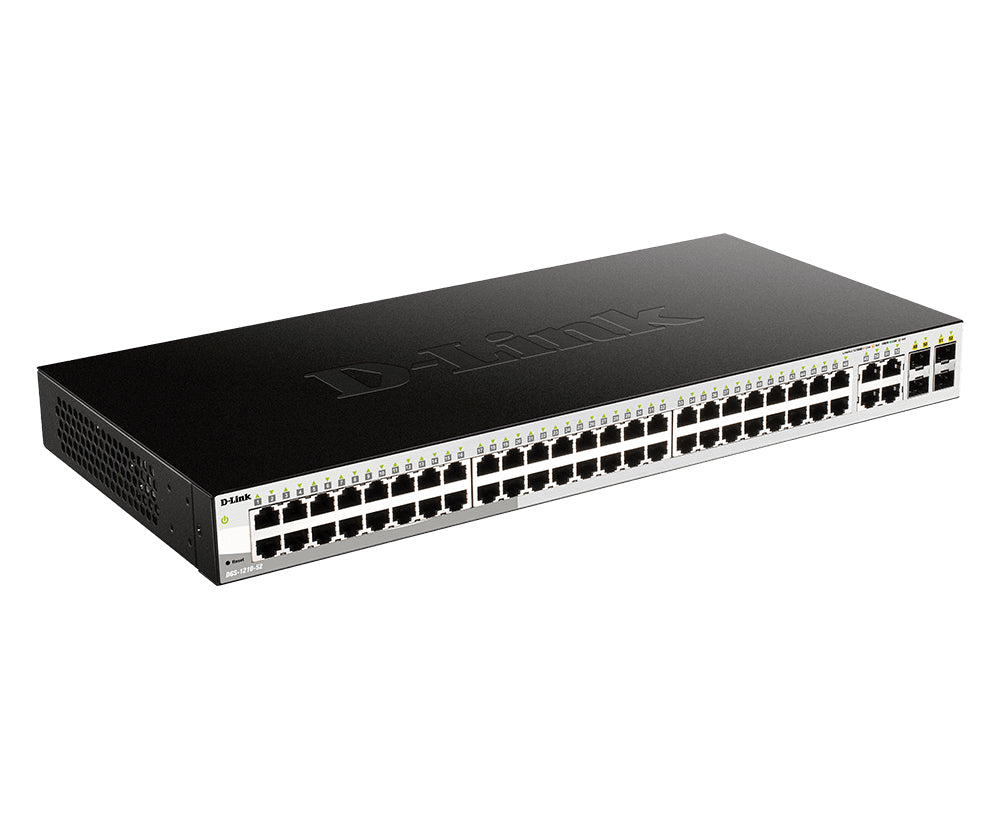 D-Link DGS-1210-52 switch Gestionado L2 Gigabit Ethernet (10/100/1000) 1U Negro