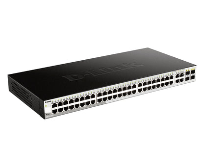 D-Link DGS-1210-52 switch Gestionado L2 Gigabit Ethernet (10/100/1000) 1U Negro