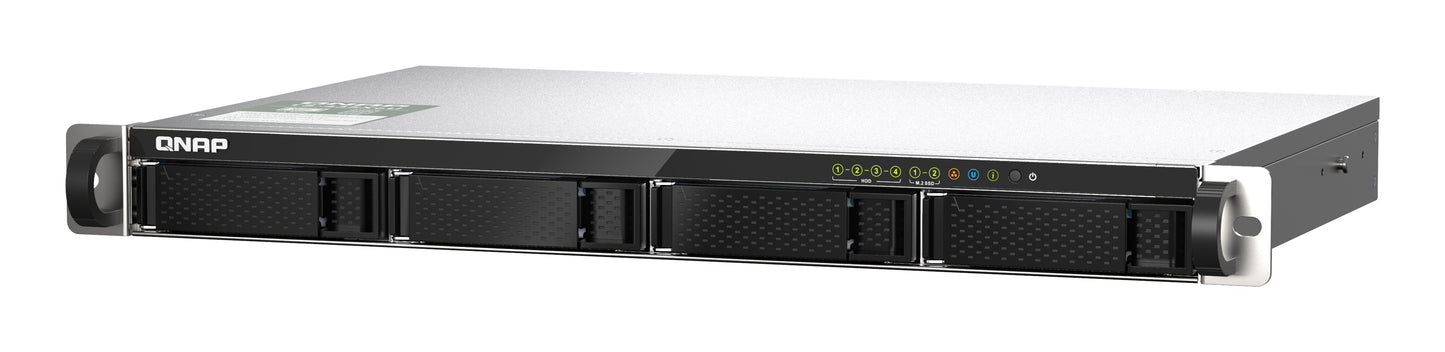 QNAP TS-435XeU NAS Bastidor (1U) Marvell CN9131 4 GB DDR4 0 TB QNAP QTS Negro, Gris