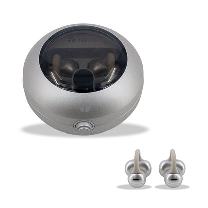 Audífonos Inalámbricos Teros Te80712ne, Bluetooth, Carga Tipo C, Natural Titanium[@@@