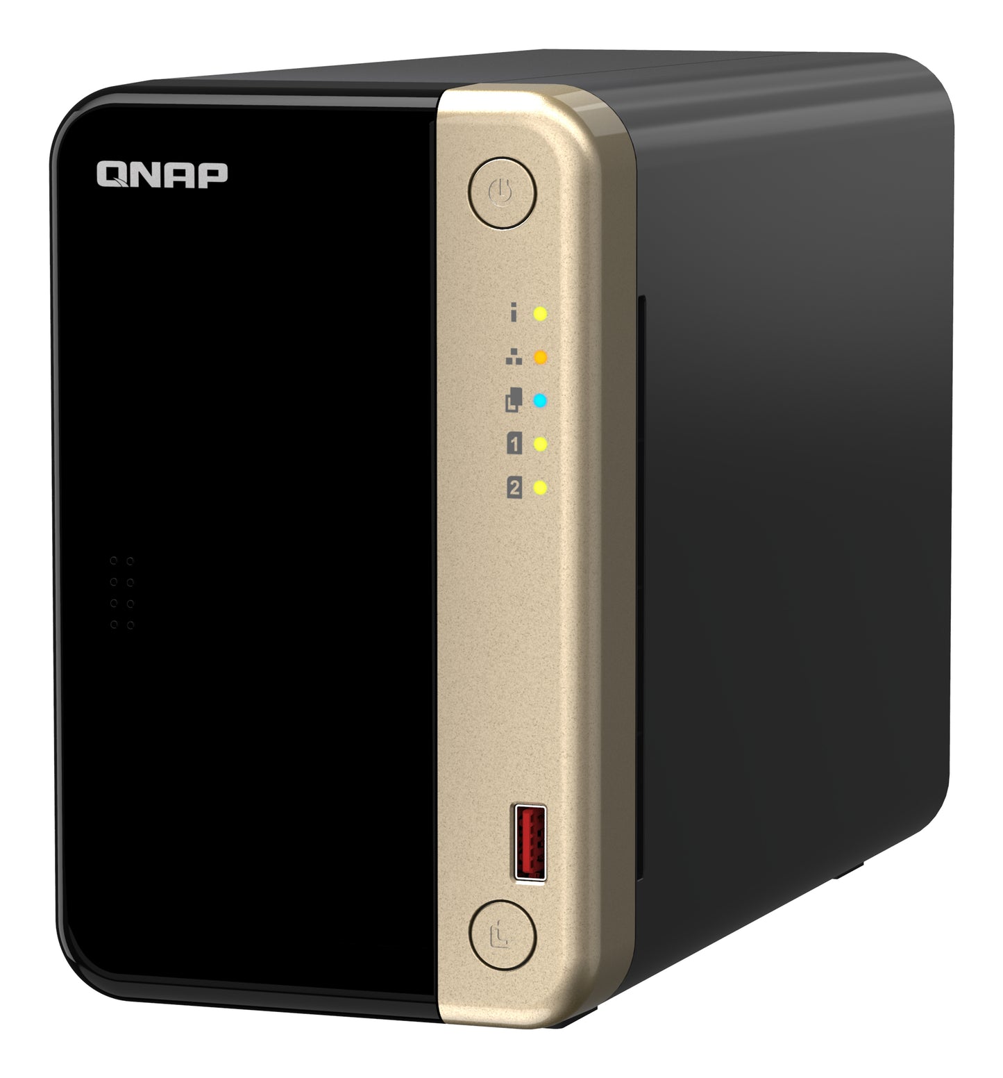 QNAP TS-264 NAS Torre Intel® Celeron® N5095 8 GB 0 TB QNAP Turbo System Negro, Oro