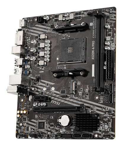 MSI A520M-A PRO placa base AMD A520 Zócalo AM4 micro ATX
