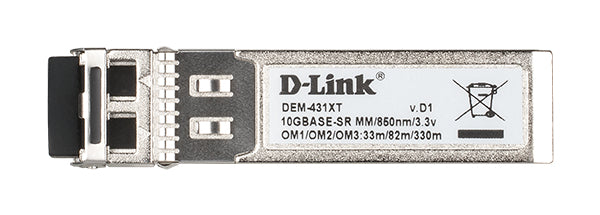 D-Link DEM-431XT red modulo transceptor Fibra óptica 10000 Mbit/s SFP+ 850 nm