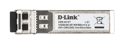 D-Link DEM-431XT red modulo transceptor Fibra óptica 10000 Mbit/s SFP+ 850 nm