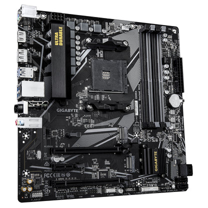 GIGABYTE B550M DS3H AC R2 Placa base - Procesadores AMD Ryzen 5000, VRM de 5+3 fases, hasta 4733 MHz DDR4 (O.C.), 1x M.2 PCIe 4.0 + 1x M.2 PCIe 3.0, Wi-Fi 5, LAN 1 GbE, USB 3.2 Gen 1