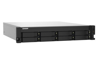QNAP TS-832PXU-RP NAS Bastidor (2U) Annapurna Labs AL324 4 GB DDR4 0 TB QNAP Turbo System Aluminio, Negro