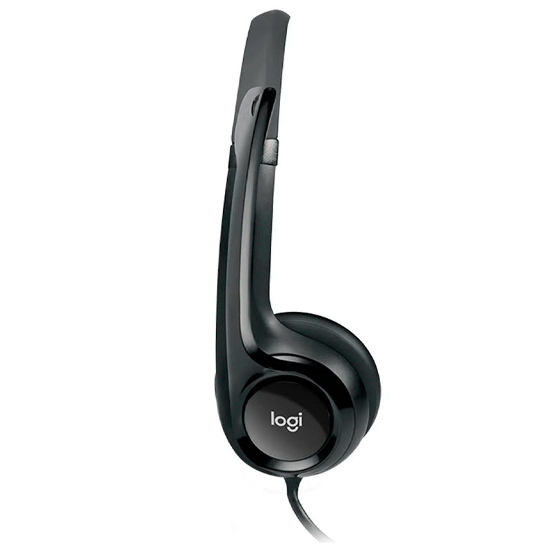 Auriculares Estereo (on-ear) Con Microfono Logitech H390, Interfaz Usb-a, Color Negro