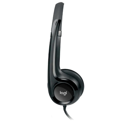 Auriculares Estereo (on-ear) Con Microfono Logitech H390, Interfaz Usb-a, Color Negro