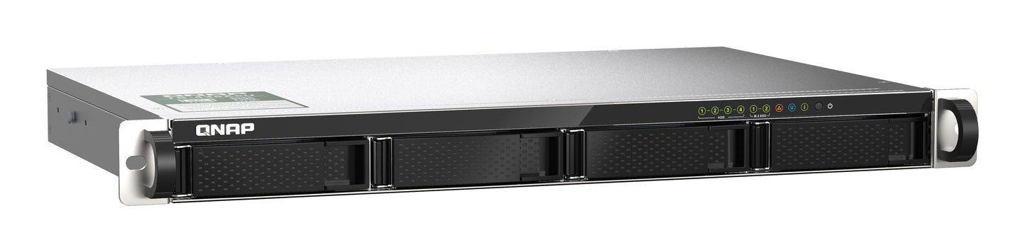 QNAP TS-435XeU NAS Bastidor (1U) Marvell CN9131 4 GB DDR4 0 TB QNAP QTS Negro, Gris